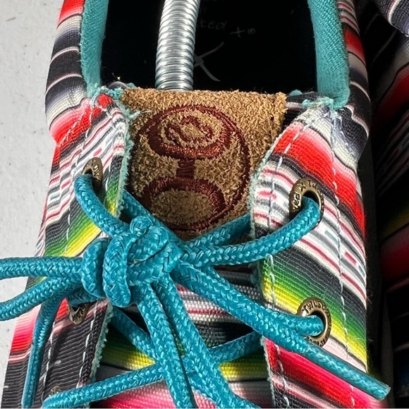 Twisted X Hooey Loper Womens Shoes Size 9 Lace Up Southwestern Print Casual - Picture 7 of 11